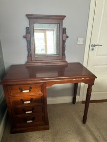 Dressing table with mirror
