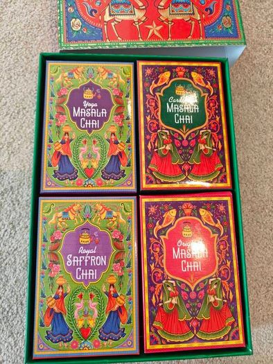 Chayurveda India Chai Collection Gourmet Masala Tea Gift Set (4 x 50g Box / 200g)