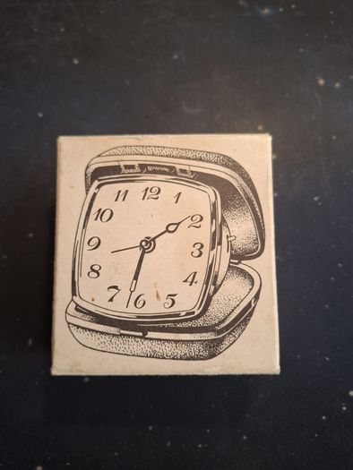 Vintage travel clock box