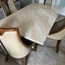Marble table and 4 chairs Image 2