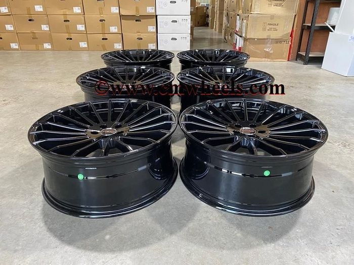22" Inch Strom STR4 Alloy Wheels Range rover sport 5x120 Jeep 4x4 SUV Gloss Black 72.6