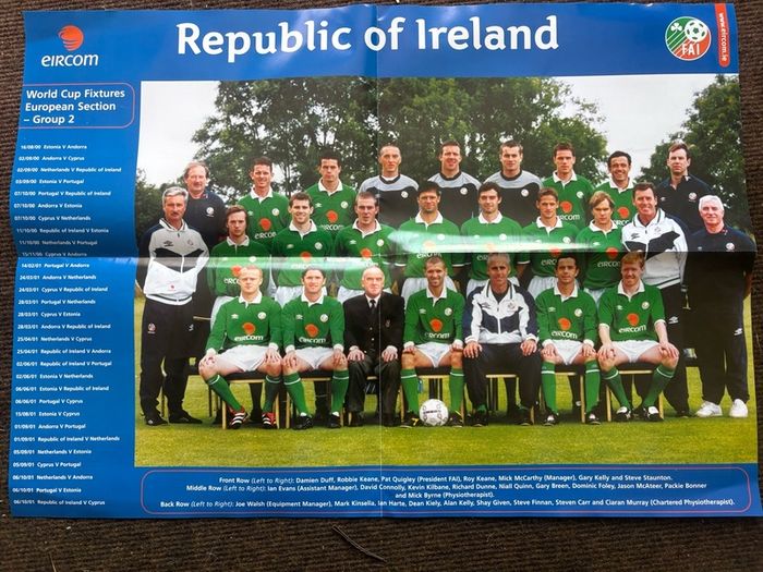 Ireland World Cup Posters 1990 1994 2000 FAI Telecom Eireann Memorabilia