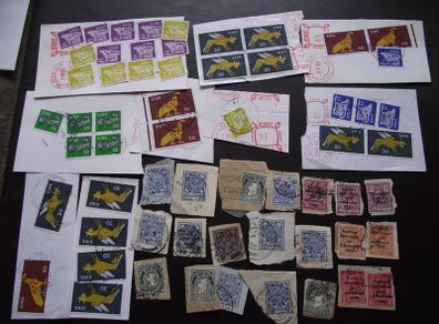 A Box With Collection Of Irish Stamps