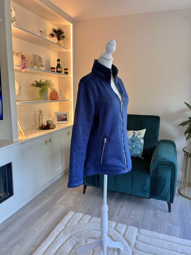 Regatta Womens Mellrey Full Zip Fleece Jacket Navy Blue Size UK 12 / EU 38