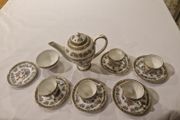 Antique arklow pottery 12-piece tea collection (famel rose)