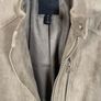H&M Biker Imitation Suede Mens Jacket Size Small Padded Shoulders Image 3