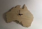 Custom Unique Bespoke Australian Shape Clock Australian Map Wooden