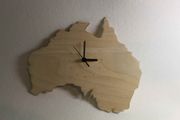 Custom Unique Bespoke Australian Shape Clock Australian Map Wooden