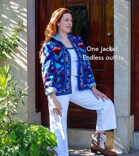 Velvet Embroidered Suzani Jacket
