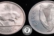 [#2366] - Ireland 1968 | Irish 1s | One Shilling | Bull | KM.14a