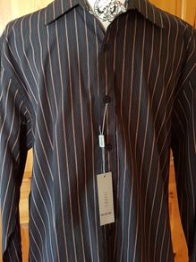 BNWT Size M Brown Striped Shirt
