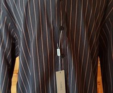 BNWT Size M Brown Striped Shirt
