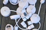 12 Pendant Set Light Fitting White