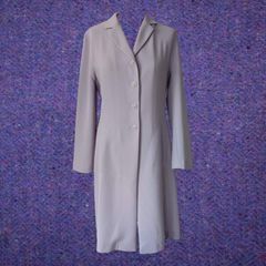 Vintage 1990s Irish designer Quin and Donnelly purple formal jacket midi length S 8 Made in Ireland