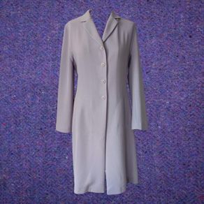 Vintage 1990s Irish designer Quin and Donnelly purple formal jacket midi length S 8 Made in Ireland