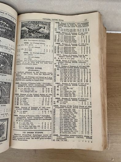 Vintage Stanley Gibbons simplified stamp catalogue 1948