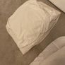 Cot mattress with sheets and protectors Image 4