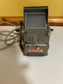 vintage film editor and built in splicer