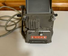 vintage film editor and built in splicer