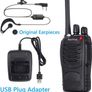 2Pcs Rechargeable Walkie Talkies Long Range 2 Way Radio + Original Earpieces Walky Talky 16CH Single Band Supports VOX LED Light Voice Prompt for Biking and Hiking (FREE POSTAGE) Image 5