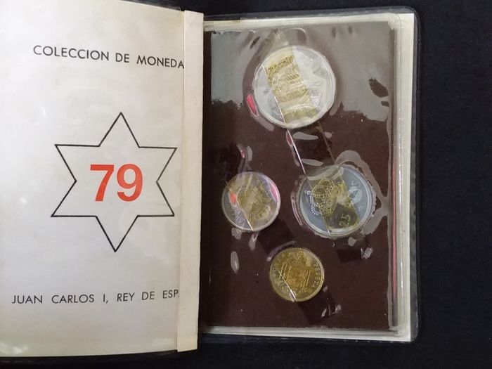 Official 1979 Spain Mint Coin Set (Juan Carlos 1) - 8 Uncirculated Peseta Coins
