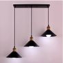 3 lights chandelier iron painted strip/disc ceiling plate living room kitchen restaurant hotel lamp Image 3