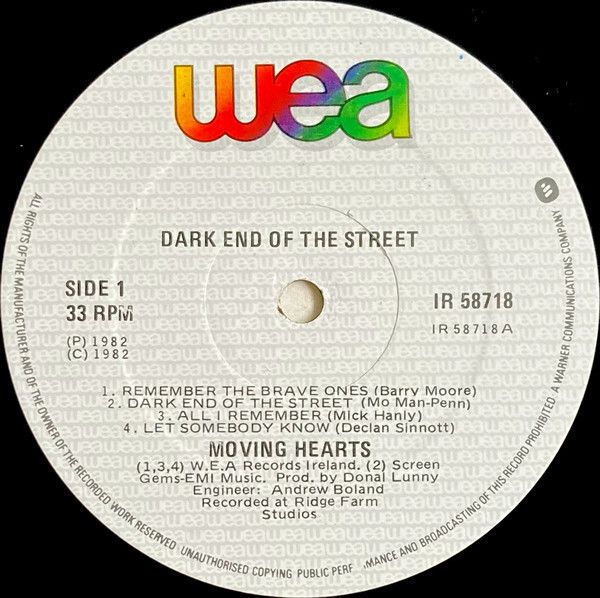 Moving Hearts  Dark End Of The Street