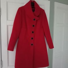 Warm Red Coat - UK 10 - Polish brand Zartex - RRP 200