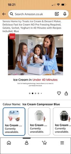 Sensio Ice-Cream Maker