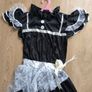 Gothic Maid Halloween Costume Adult Plus Size XL Black Bride Image 4