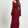 Textured Bardot Maxi Dress Image 3