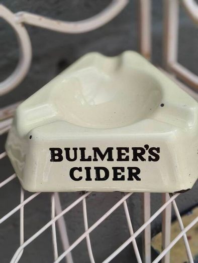 Vintage Bulmers Cider Enamel Ashtray