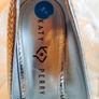 Katie Perry Silver High Heel Shoes (uk 8) Used. Image 3