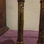 Antique Brass Candlesticks Image 2