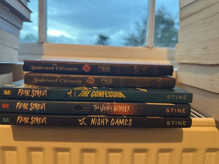 Fear Street and Spiderwick Chronicles childrens kids books