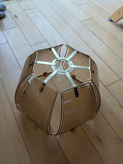 Vintage Glass Pendant Lampshade
