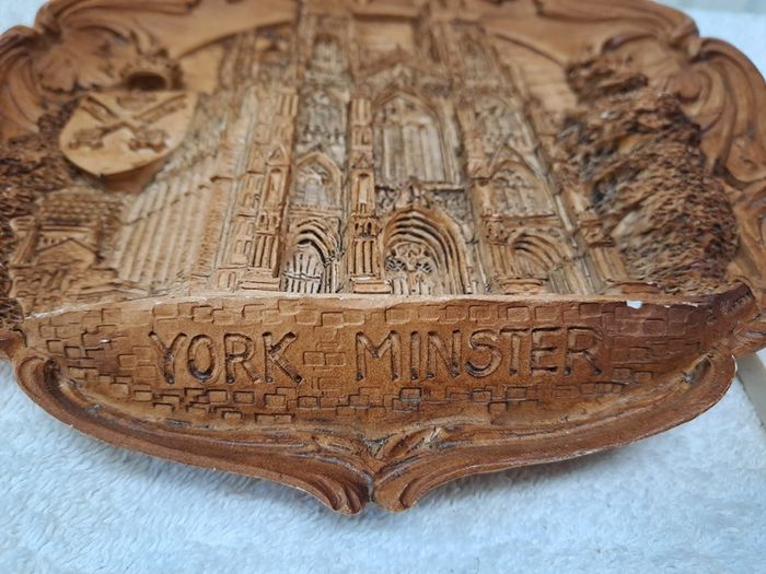 Vintage wooden plaque York Minster