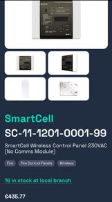 Smartcell wireless fire alarm panel