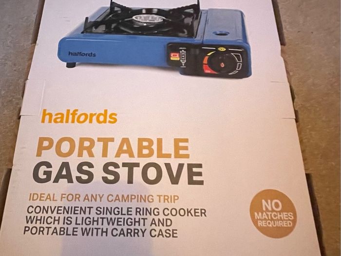 Halfords camping gas stove