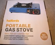 Halfords camping gas stove