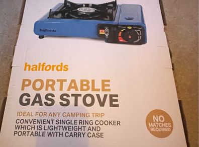 Halfords camping gas stove