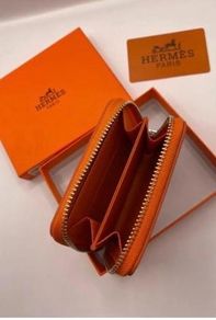 Hermes wallets cardholder/ orange / new
