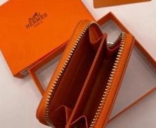 Hermes wallets cardholder/ orange / new