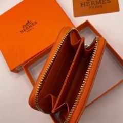 Hermes wallets cardholder/ orange / new