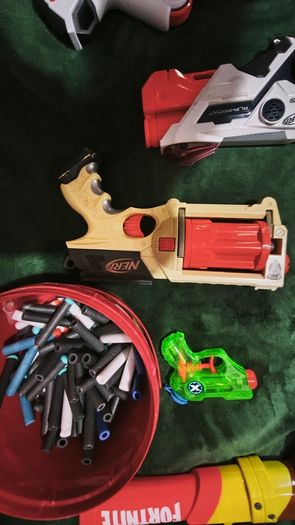 Huge Nerf Gun Collection Lot - Fortnite, Modulus, Laser Tag Set + Storage Box