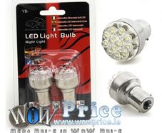4633 2x Bright White Car 12 LED Brake Stop Tail Light Lamp Bulb