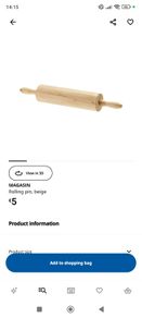 IKEA rolling pin X2