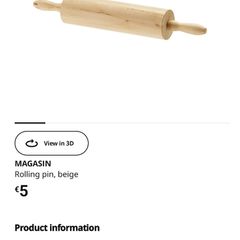 IKEA rolling pin X2
