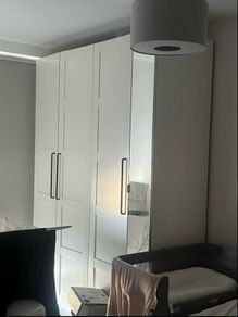 Complete ikea pax wardrobe system white