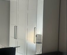 Complete ikea pax wardrobe system white